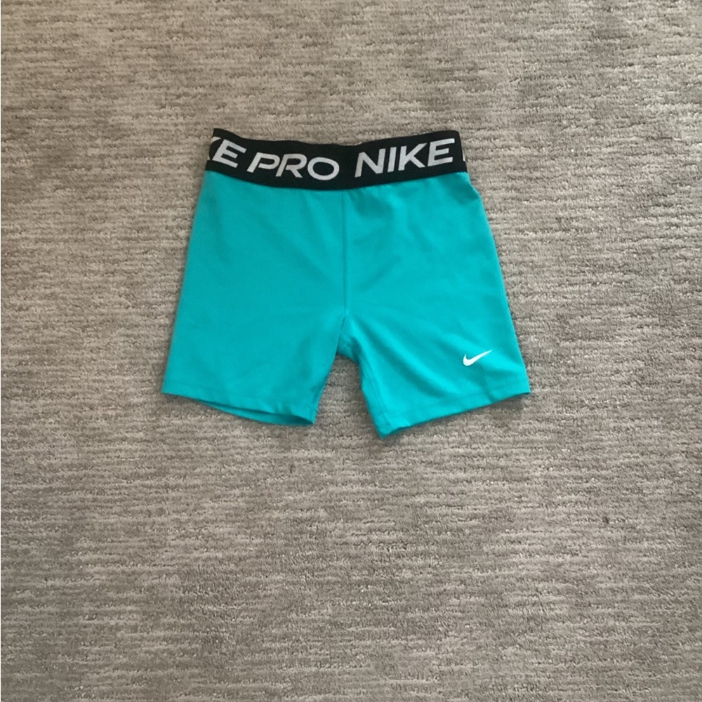 Nike Pro Teal Athletic Shorts